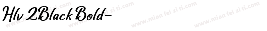 Hlv 2Black Bold字体转换